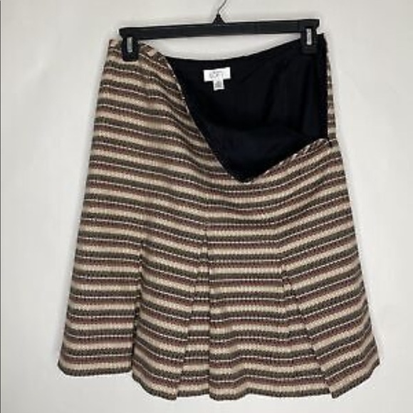 Ann Taylor LOFT Tweed Skirt 12 A-line - Picture 3 of 9